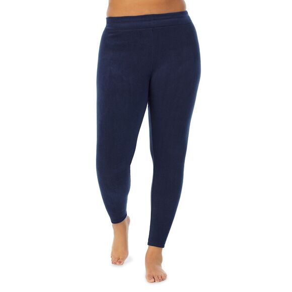 Cuddl Duds Pants - Cuddl Duds Plus Size Navy Fleecewear Stretch Leggings 3XL